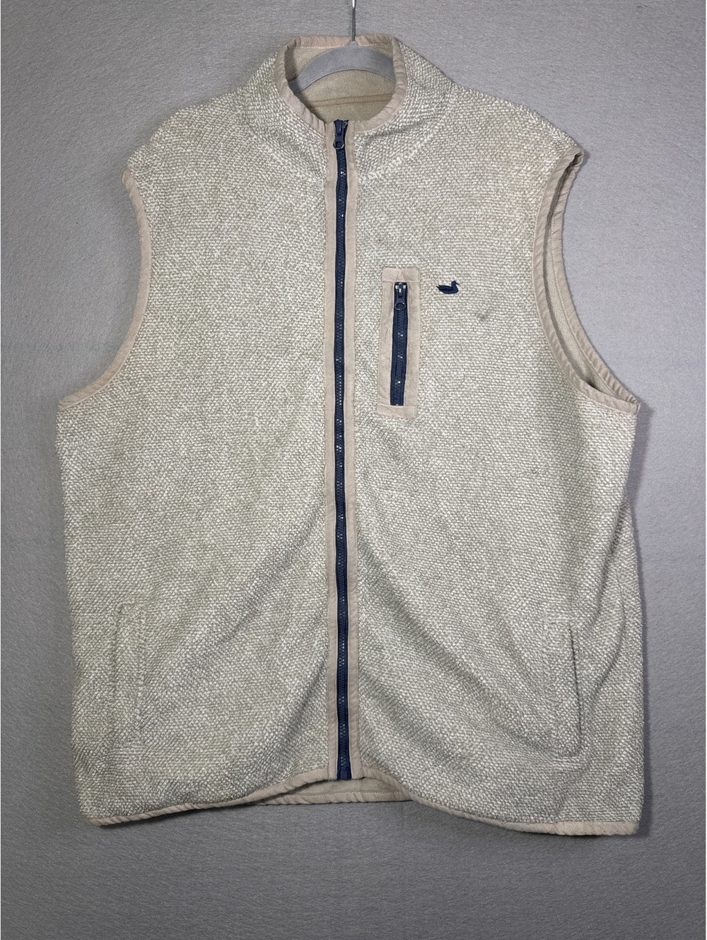 Southern Marsh Menโs Beige Fleece Vest XL